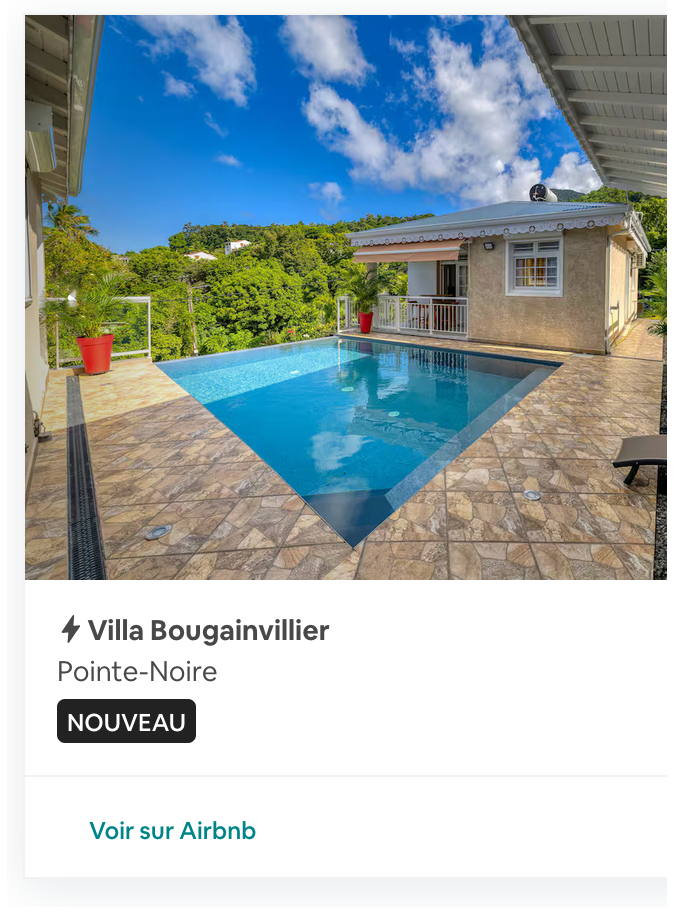 Cartel BOUGAINVILLIER Airbnb
